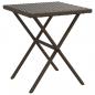 Preview: Sonnenliegen 2 Stk. mit Tisch Braun Poly Rattan
