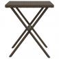 Preview: Sonnenliegen 2 Stk. mit Tisch Braun Poly Rattan