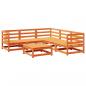 Preview: 6-tlg. Garten-Sofagarnitur Wachsbraun Massivholz Kiefer