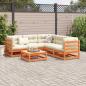 Preview: 6-tlg. Garten-Sofagarnitur Wachsbraun Massivholz Kiefer
