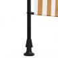 Preview: Außenrollo Orange und Weiß 120x270 cm Stoff und Stahl