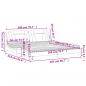 Preview: Bett mit Matratze Braun 200x200 cm Kunstleder