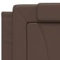 Preview: Bett mit Matratze Braun 200x200 cm Kunstleder
