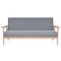 Preview: 3-Sitzer-Sofa Stoff Hellgrau