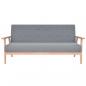 Preview: 3-Sitzer-Sofa Stoff Hellgrau