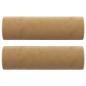 Preview: 2-Sitzer-Sofa mit Zierkissen Braun 140 cm Samt