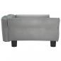 Preview: Hundebett Hellgrau 95x55x30 cm Samt