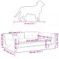 Preview: Hundebett Hellgrau 95x55x30 cm Samt