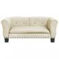 Preview: Hundebett Creme 70x45x30 cm Samt