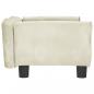 Preview: Hundebett Creme 70x45x30 cm Samt