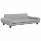 Preview: Hundebett Hellgrau 100x54x33 cm Samt