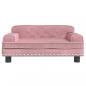 Preview: Hundebett Rosa 70x45x30 cm Samt