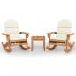 Preview: 3-tlg. Garten-Lounge-Set Adirondack Massivholz Akazie