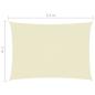 Preview: Sonnensegel Oxford-Gewebe Rechteckig 2x4,5 m Creme