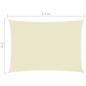 Preview: Sonnensegel Oxford-Gewebe Rechteckig 2x4,5 m Creme