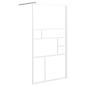 Preview: Duschwand für Walk-In Dusche 100x195 cm ESG-Glas Weiß