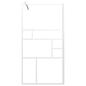 Preview: Duschwand für Walk-In Dusche 100x195 cm ESG-Glas Weiß