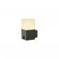 Preview: ARDEBO.de SLV GRAFIT Outdoor Wandaufbauleuchte, anthrazit, square, E27, mit Sensor (1006183)