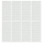 Preview: 4-tlg. Paravent Japanischer Stil Faltbar 160x170 cm Weiß