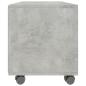 Preview: TV-Schrank mit Rollen Betongrau 90x35x35 cm Holzwerkstoff