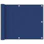 Preview: ARDEBO.de - Balkon-Sichtschutz Blau 75x400 cm Oxford-Gewebe