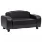 Preview: Hundesofa Schwarz 80x50x40 cm Kunstleder