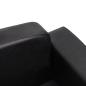Preview: Hundesofa Schwarz 80x50x40 cm Kunstleder