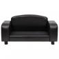 Preview: Hundesofa Schwarz 80x50x40 cm Kunstleder