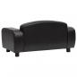 Preview: Hundesofa Schwarz 80x50x40 cm Kunstleder