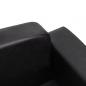 Preview: Hundesofa Schwarz 80x50x40 cm Kunstleder