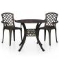 Preview: 3-tlg. Bistro-Set Aluminiumguss Bronzen