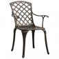 Preview: 3-tlg. Bistro-Set Aluminiumguss Bronzen