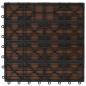 Preview: 22 Stk. Terrassenfliesen 30 x 30 cm 2 qm WPC Braun