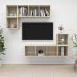 Preview: ARDEBO.de - 4-tlg. TV-Schrank-Set Sonoma-Eiche Holzwerkstoff