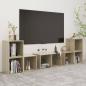 Preview: ARDEBO.de - 6-tlg. TV-Schrank-Set Sonoma-Eiche Holzwerkstoff