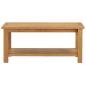 Preview: Couchtisch 90 x 45 x 40 cm Eiche Massivholz