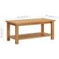 Preview: Couchtisch 90 x 45 x 40 cm Eiche Massivholz
