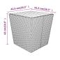 Preview: 5-tlg. Garten-Bistro-Set Poly Rattan Massivholz Akazie Schwarz