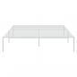 Preview: Bettgestell Metall Weiß 150x200 cm