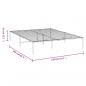 Preview: Bettgestell Metall Weiß 150x200 cm