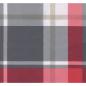 Preview: Palettenkissen 2-tlg. Rot Karomuster Stoff