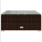 Preview: 7-tlg. Garten-Lounge-Set mit Kissen Poly Rattan Braun