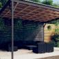 Preview: ARDEBO.de - 10-tlg. Garten-Lounge-Set mit Kissen Poly Rattan Schwarz