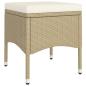 Preview: 5-tlg. Garten-Essgruppe Poly Rattan Beige