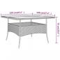 Preview: 9-tlg. Garten-Essgruppe Poly Rattan Braun