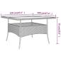 Preview: 9-tlg. Garten-Essgruppe Poly Rattan Braun