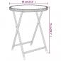 Preview: 5-tlg. Bistro-Set Poly-Rattan und Hartglas Braun