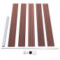 Preview: Gartenzaun WPC 175x105 cm Braun