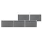 Preview: Gartenzaun WPC 872x106 cm Grau