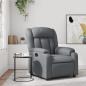 Preview: ARDEBO.de - Relaxsessel Grau Kunstleder